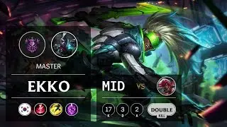 Ekko Mid vs Katarina - KR Master Patch 9.16
