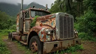 15 Years Abandoned | The Most Extreme Peterbilt 359 Restoration   \  Jungle To Garage