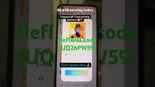Treasure nft Earning platform-plz join my link #trading #treasurenft #youtube #power