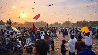 India&rsquo;s Biggest Kite Festival 🇮🇳 4K | Gandipet Lake Hyderabad | Massive Kite Festival in India 🇮🇳
