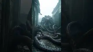 AI Horror Tentacle Monster in Mud #ai #horror #monster #weird #creepy