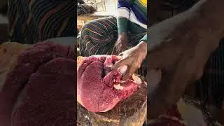 Exclusive beef cutting experience by best knife #reels #shorts #Amazing #meat #video #best #skills