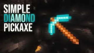 How to Build a Huge Diamond Pickaxe in Minecraft