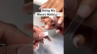 Simple Nails!💅🏽🤍#nails #nailart #acrylicnails #nailtech #simplenails #cutenails #nailinspo #wow