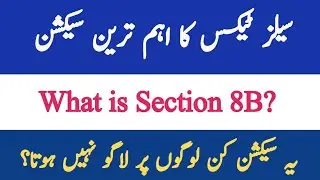 Restriction of Input tax u/s 8B || What is section 8b? || How to avoid additional SALES TAX?