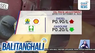 Oil price adjustment (effective September 30, 2025) | Balitanghali