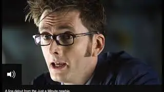 David Tennant's Debut On Just A Minute