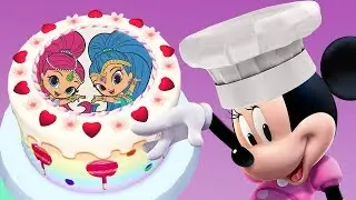 Shimmer & Shine, Minnie Mouse, Vampirina Cake Maker 3D Toddler Cooking App For Kids
