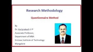 Questionnaire Method of Data Collection