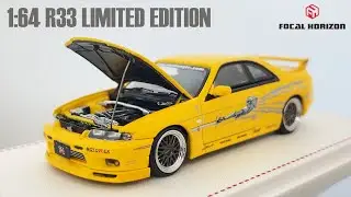 LOTS of DETAILS 1:64 Nissan Skyline GT-R BCNR33 Unboxing - Focal Horizon Diecast (Limited Edition)