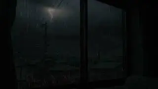 Thunder & Rain by the Window at Night | Relaxing Storm Sounds for Sleep and Stress Relief