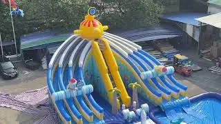 Giant Outdoor Interesting Inflatable Amusement Land Water Pool Park