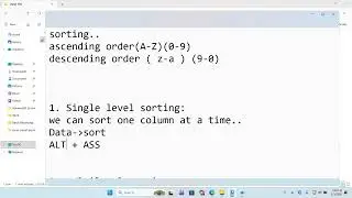 Advanced Excel Sorting, Filtering & Subtotal | Complete Step-by-Step Tutorial (Hindi)