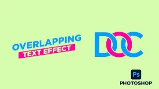 Interlocking or Overlapping Text Effect in Photoshop cc