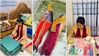 আপুর শ্বশুর বাড়ি থেকে আমাদের জন্য ডালাতে করে কী পাঠালো দেখে নিন😮 //Akhi Pakhi // Akhi Pakhi vlog //