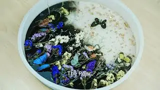 ✨ DIY Epoxy Resin Table Reveal | Crystal-Clear Finish & Dried Flowers 🌸🦋