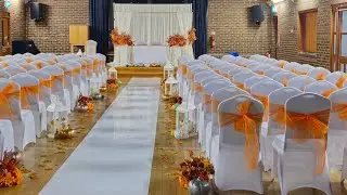Fall wedding, simple wedding decorations 