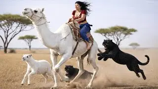 Brave Girl and Camels Save Lives in Africa:  Powerful Desert Jungle Survival Story