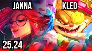JANNA vs KLED (TOP) | 16K damage | EUW Master | 25.24
