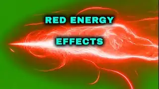 Red Energy Green Screen Effects 4K V1