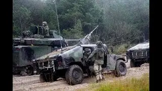 Nato Forces - Lithuanian, Estonian and Danish forces training in Denmark - M113 - CV90