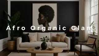 Afro Organic Glam Interior Design Look book