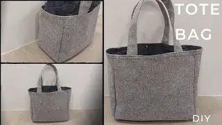 How To Make A Wide Bottom Tote Bag  | Tote Bag Tutorial | DIY