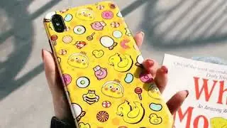 Blue-ray Cute Duck Chicken Case For iPhone Series