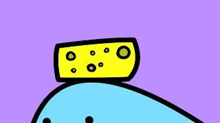 Blwb Glas with cheese funny animation