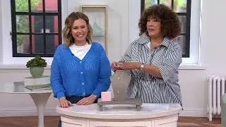 Diamonique Rose-Cut Pendant Necklace, Sterling Silver on QVC