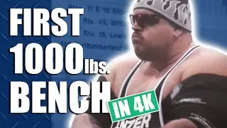 (4K) Gene Rychlak - World's First 1000 lbs. Bench Press | 2004 IPA Nationals