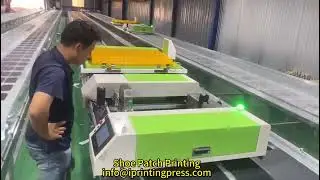 Industrial Table Screen Printing on Garment Panels &ndash; Real Production Video