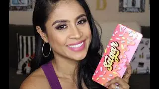 Too Faced Peach Dupe \ Face Candy \ Sugar Palette \ Swatches and Demo \ ShopHUsh |  Nini