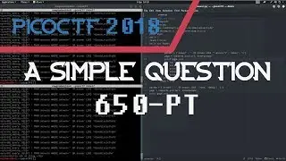 picoCTF 2018 | A Simple Question - Points: 650