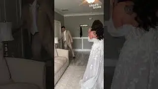 Dad Tears of Joy! Daughter Stuns in Wedding Dress Reveal