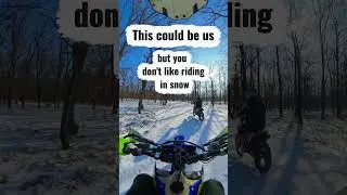 Your riding buddy doesn&rsquo;t believe in winter riding