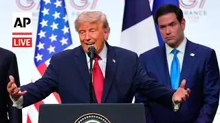 LIVE: Trump speaks at the end of the G7 summit in France