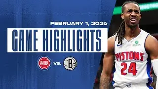 Pistons Win: Largest margin of victory in franchise history | Game Highlights | 2.1.26