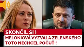 Neuveriteľn&yacute; zvrat. Meloniov&aacute; UPRATALA Zelensk&eacute;ho nev&iacute;dan&yacute;m sp&ocirc;sobom. AK TOTO ODMIETNE&Scaron;, JE KONIEC