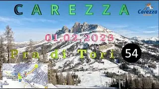 CAREZZA - KARERSEE: Abfahrt Nr. 2 Pra di Tori 54 schwarz in voller L&auml;nge