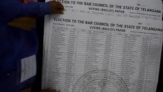 Bar Council Election Counting Day -- 5