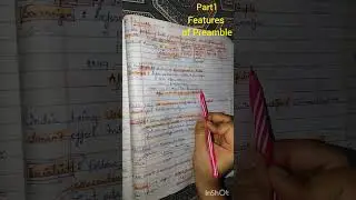 Part 1 Features of Preamble #shorts #trending #viral #edushorts #studytips #ytshorts #youtubeshorts