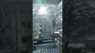 View From Brothers house #snow #germany #cold #winter #views #shortsvideo#shorts #beauty #nature #bd