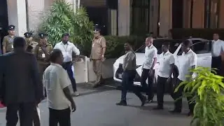 Dissanayake arrives at Sri Lanka's presidential election commission in Colombo