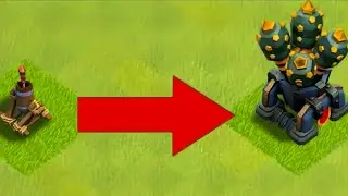 AIR DEFENCE FROM LVL-01 TO MAX IN 1MIN 😱#coc#clashofclans#viralvideo