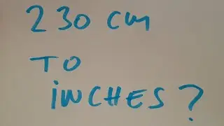 230 cm to inches?