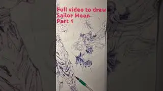 Full video - How to draw Sailor Moon. Part 1