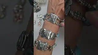 An introduction to 2 hole slider  beads that are metal beading components. #beading