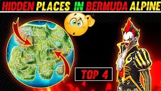 hidden place in free fire new map || hidding places in Bermuda alpine map ❤️