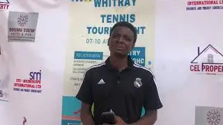 Tournament organizer Orimoloye Abiodun  talks about the ongoing Whitray tennis tournament